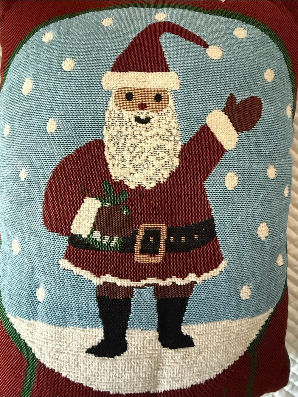 Santa Claus Christmas Accent Throw Pillow